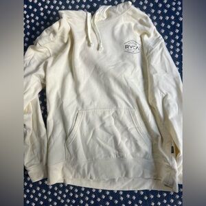 RVCA Yellow Logo Hoodie | Size M | Pullover Sweatshirt